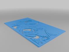 Admiral Akainu Stencil 3D Printer Model