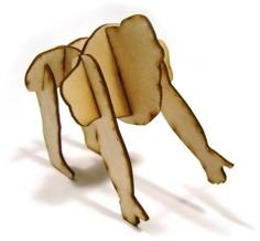 LaserCut – 3D Puzzle Gorilla