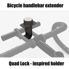 Quad Lock – Inspired Bicycle Smartphone Mount 3D Printer Model