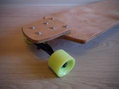 Laser Cut Combined Layered Drop-Down Longboard