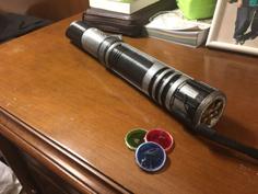 Modular Lightsaber UPGRADE: Color Change Disk 3D Printer Model