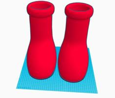 Big Red Boots (SIZE 10.5) US Mens Large Print 3D Printer Model