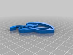 Bass And Treble Clef Heart 3D Printer Model