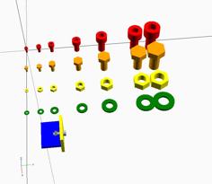 Deprecated: MCAD Replacement For Nuts_and_bolts.scad 3D Printer Model