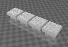 Basic Cracked Lava Floors (Dungeon And Dragon Blocks Compatible) 3D Printer Model