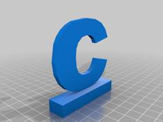 C On Stand 3D Printer Model