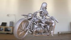 Demon Girl Biker 3D Printer Model