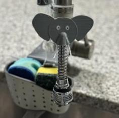 Elephant Faucet Clip 3D Printer Model