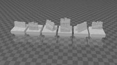 Basic Graveyard Barricades (Dragon Blocks Compatible) 3D Printer Model