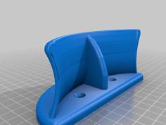 Head Phone Rest, Wall Mount Hanger, Holder 3D Printer Model