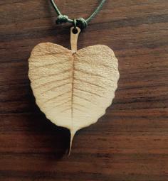 Laser Cut Bodhi Leaf With Stem Hole For Earring/Necklace Ring