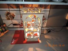 Laser Cut Decorative Wooden Lamp