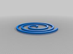 Customizable Fermat Spiral 3D Printer Model