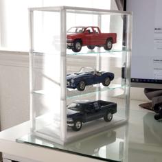 Laser Cut Glass Display Case