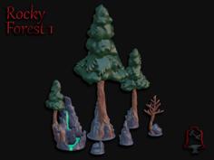 OpenFoliage Rocky Forest Inserts 3D Printer Model