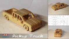 Laser Cut Pickup Truck Toy For Laser/cnc Cut