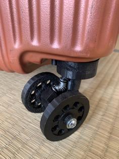 Replacement Luggage Wheel 3D Printer Model