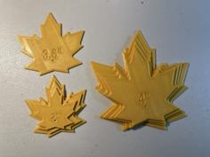 Maple Leaf Stencil/Templates For Quilting Or Art 3D Printer Model