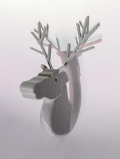 Christmas Reindeer Wall Hanger 3D Printer Model