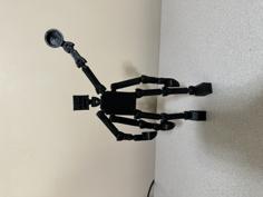 Blocky Guy: Posable Figure (four Armed) 3D Printer Model