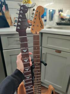 Printable Guitar Fretboard – Fender 50s Strat Headstock 3D Printer Model