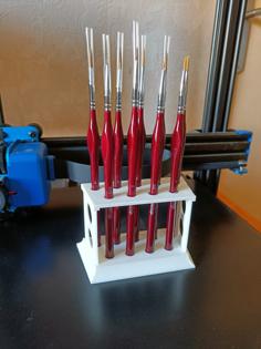 Pencil Pen Brush Holder 3D Printer Model