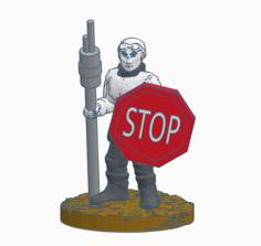 Warboy With Thunderpoon And Stop Shield 3D Printer Model