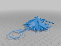 Wolf Keychain 3D Printer Model