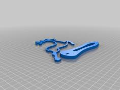 Reindeer Standing – Christmas Ornament 3D Printer Model