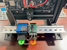 8020 Standoff For 7.5mm Din Rail 3D Printer Model