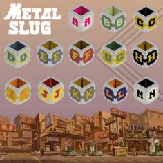 ALPHABET METAL SLUG PLATES PART 2 3D Printer Model