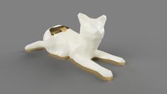 Low Poly Hexagon Cat 3D Printer Model