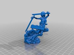 Mikasa On Rubble Base 3D Printer Model