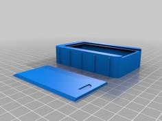 Slide-Lid Box With Grips 3D Printer Model