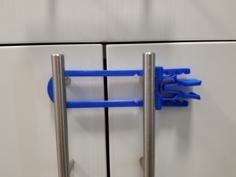 Cabinet Latch/Lock 3D Printer Model