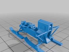 Soviet WW2 Aerosan RF-8  (15mm,1/100) 3D Printer Model