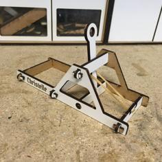 Laser Cut Catapulte MDF Découpe Laser