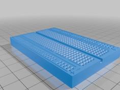 400 Pins Breadboard With Thermochromic Filament 3D Printer Model