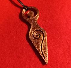 Goddess Pendant 3D Printer Model