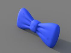 Bowtie ( Clips On To Button ) 3D Printer Model