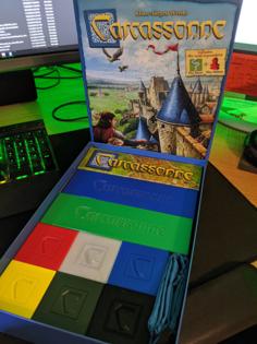 Carcassonne Storage And Organizers Including Expansions 3D Printer Model