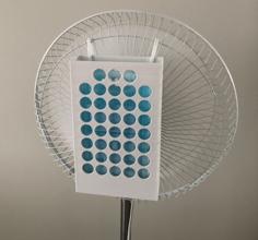 Cooling Air Conditioner, Ice Pack Mount For Fan 3D Printer Model