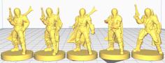 Mandalorian Miniatures – 5 Poses – 25mm Base 3D Printer Model