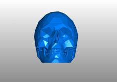 Low Poly Skull 3D Printer Model