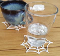 Spider Web Coaster 3D Printer Model