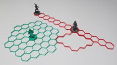 RPG Hexagonal Grid AOE Templates 3D Printer Model