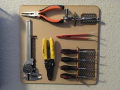 Laser Cut Hand Tool Wall Mount (MDF)