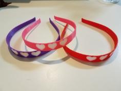 Hearts Headband 3D Printer Model