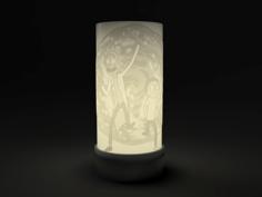 Rick And Morty Cylindrical Lithophane 3D Printer Model