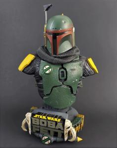 WICKED STAR WARS BOBA FETT BUST: TESTED AND READY FOR 3D PRINTING 3D Printer Model